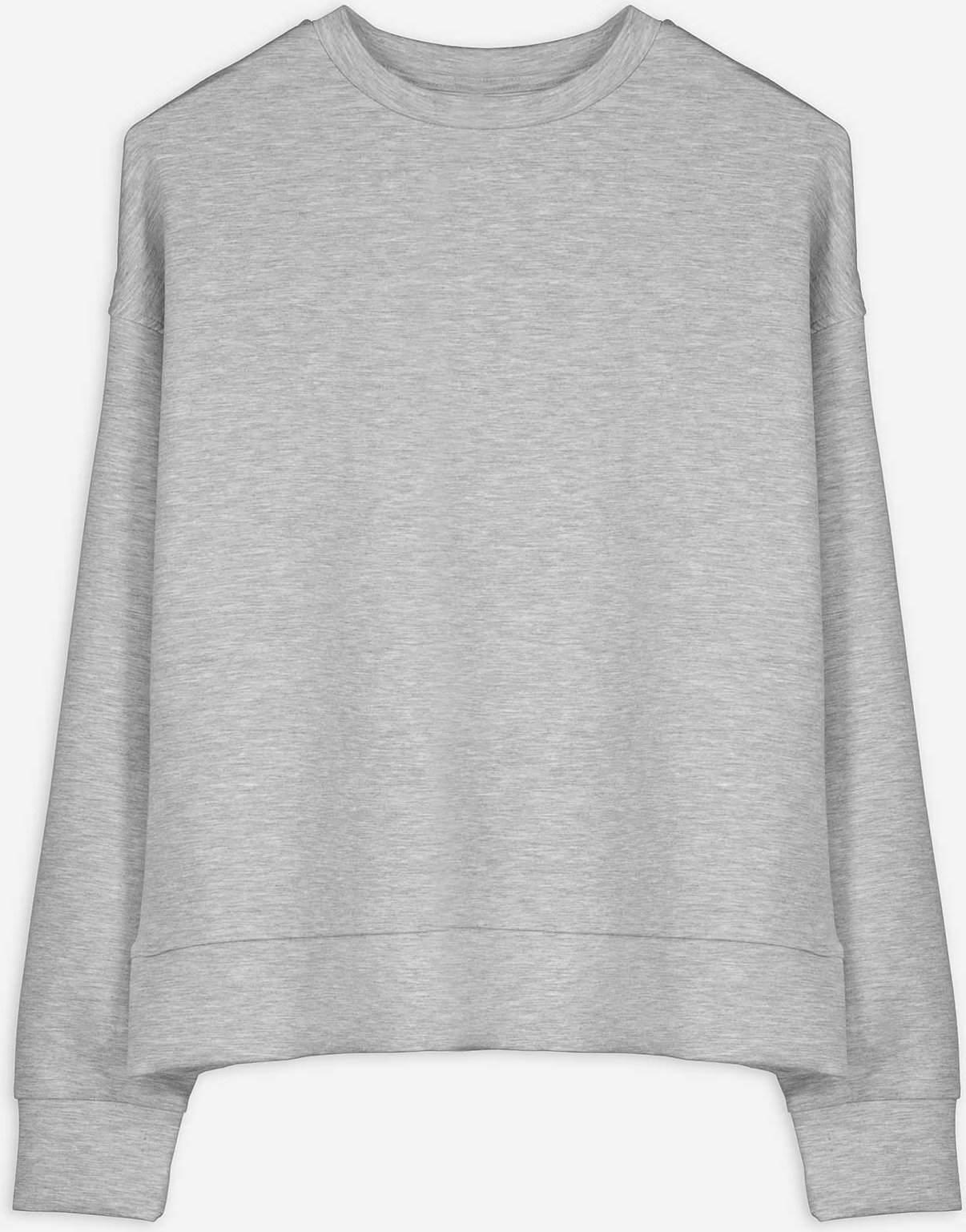 Sweatshirt - Modal-Anteil - grau
