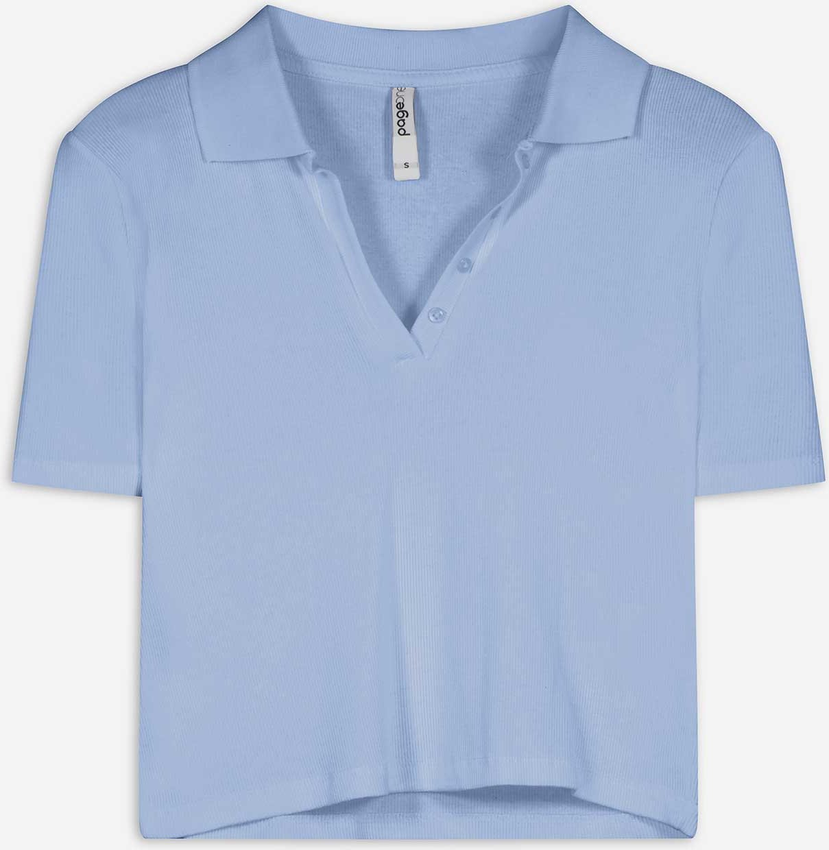 Poloshirt - Hemdkragen - hellblau