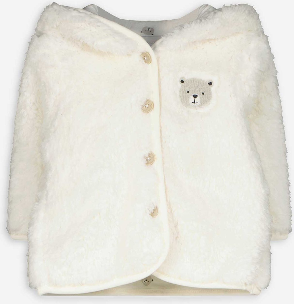 Thumbnail - Sweatjacke - Teddyfell - weiß