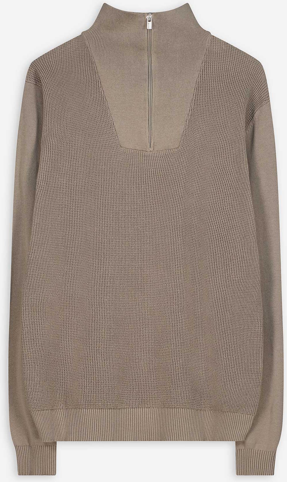 Pullover - Troyer - dunkelgrün