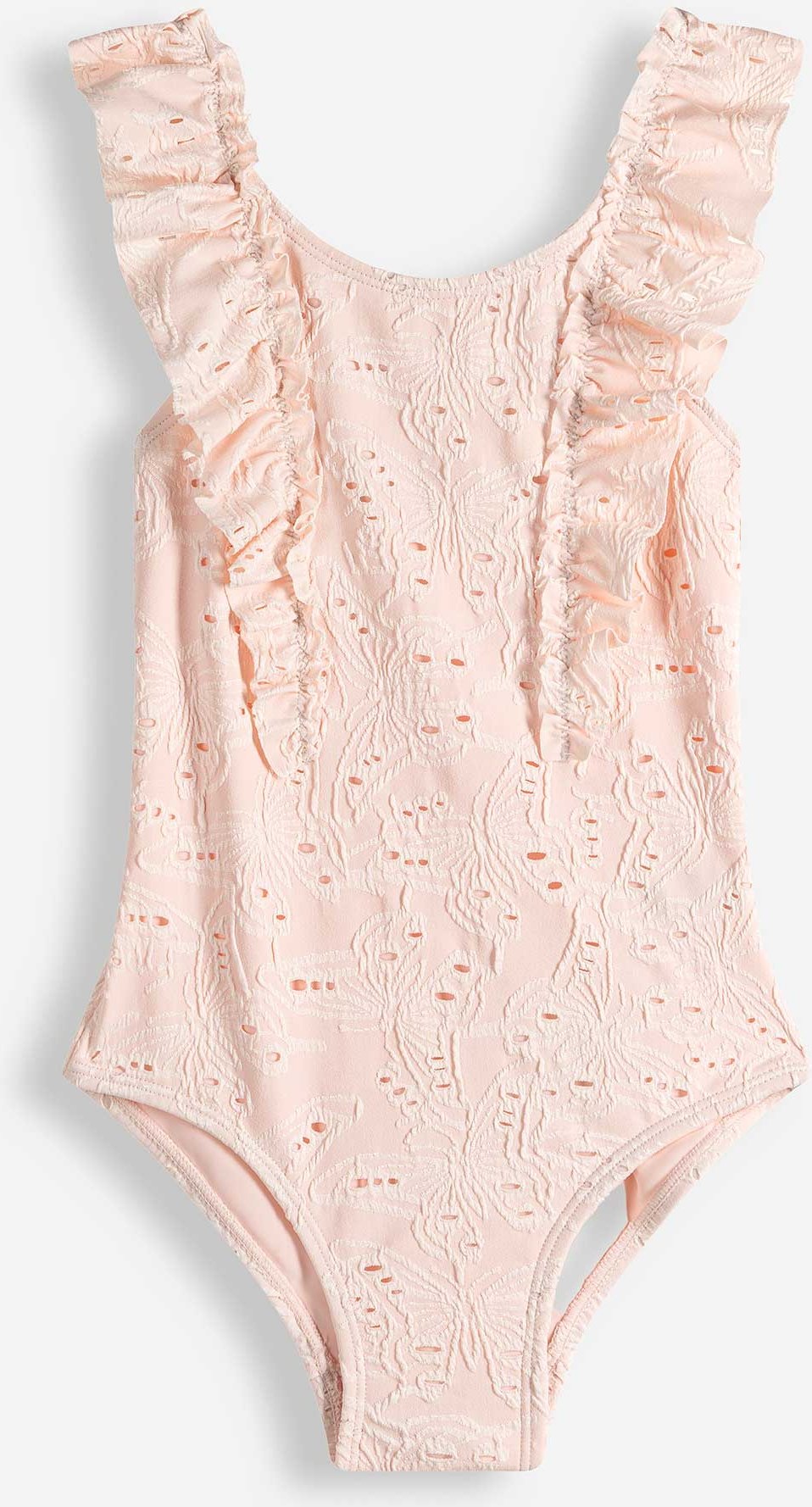 Badeanzug - Lochspitze - rosa