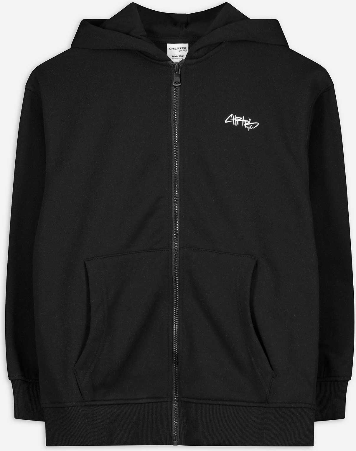 Thumbnail - Sweatjacke - Oversized Fit - schwarz