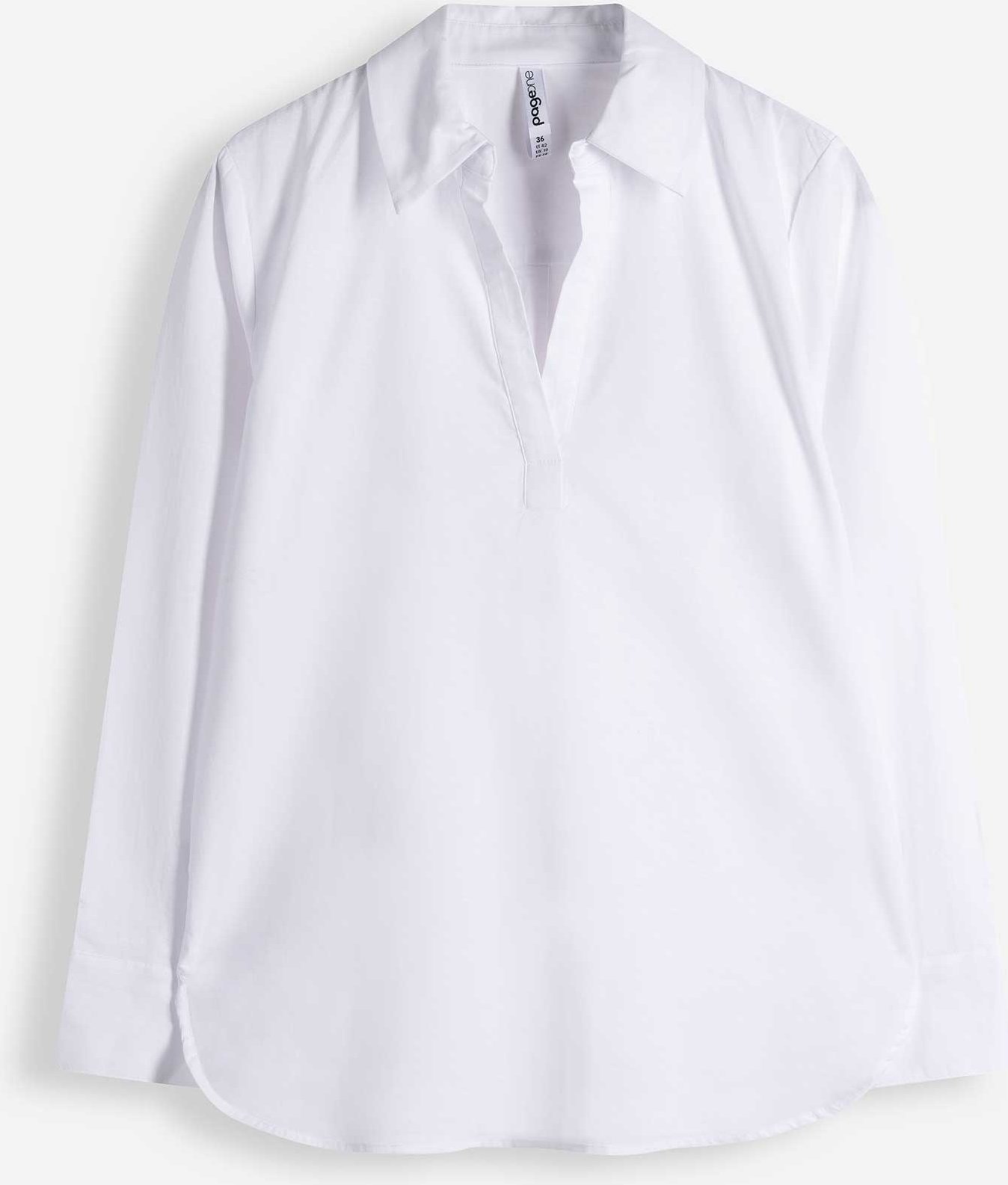 Tunika - einfarbig - weiß