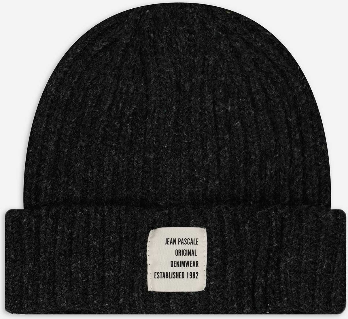 Thumbnail - Beanie - Strick - dunkelgrau