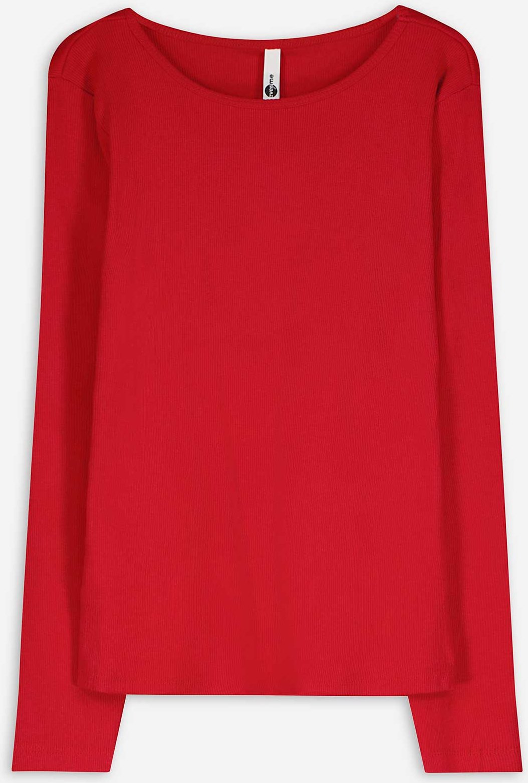 Shirt - Rippenstruktur - rot