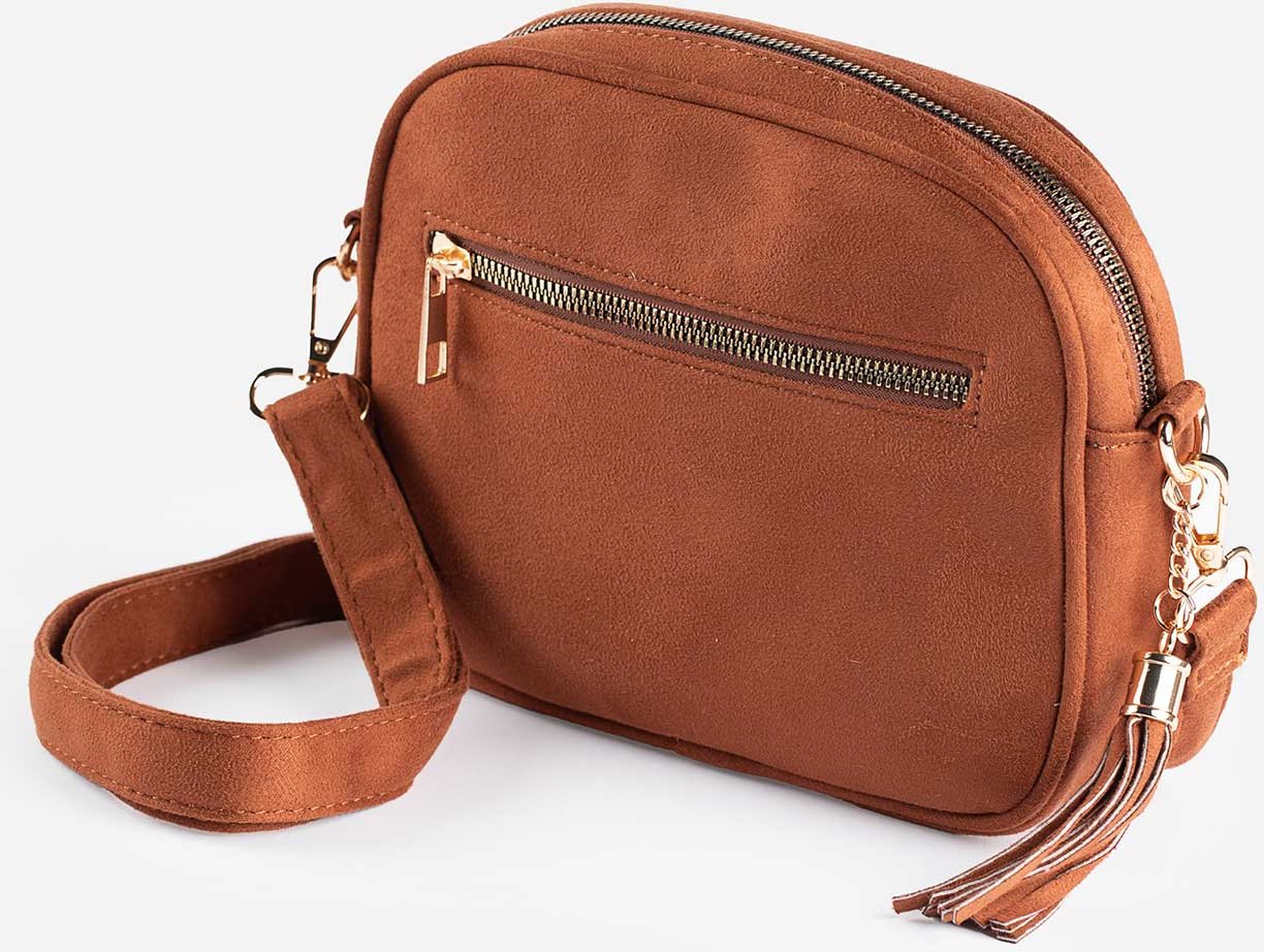 Clutch - Wildlederimitat - dunkelbraun