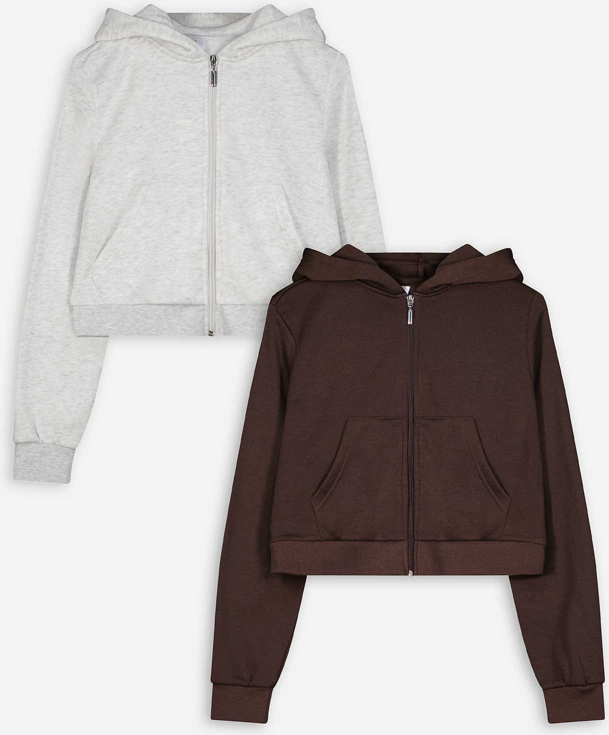Sweatjacke - 2er-Pack