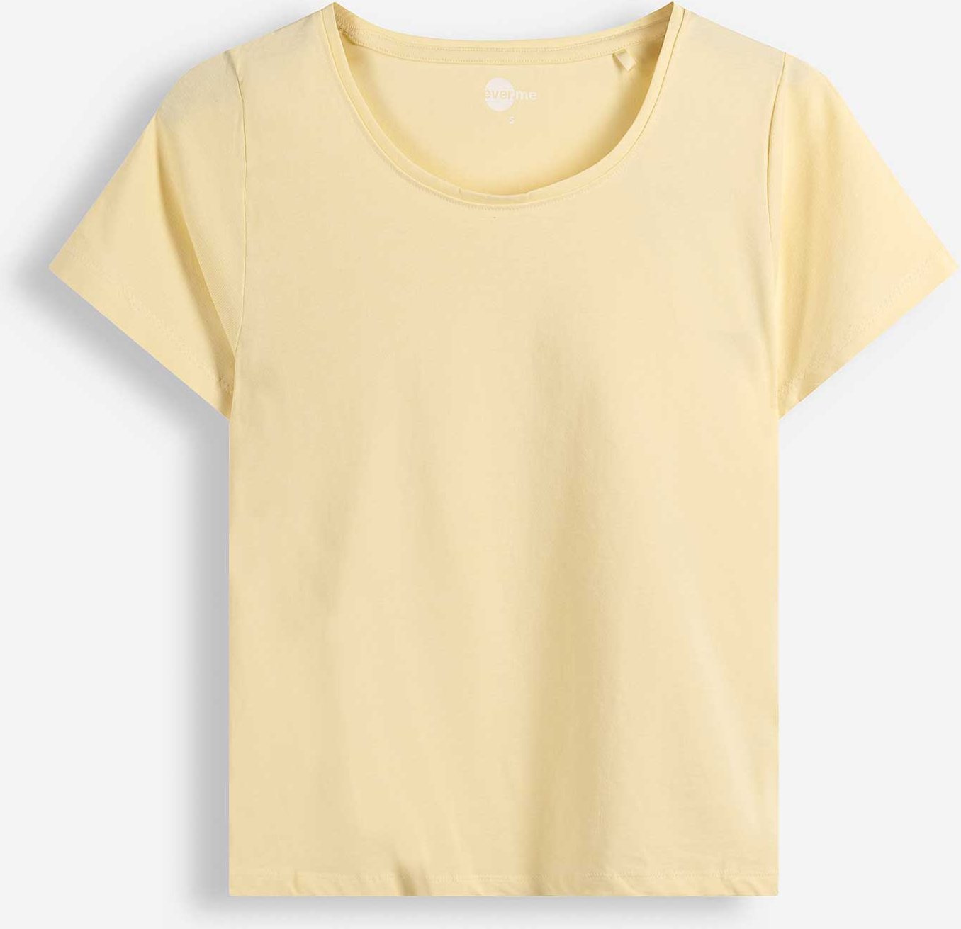 T-Shirt - Stretchanteil - hellgelb