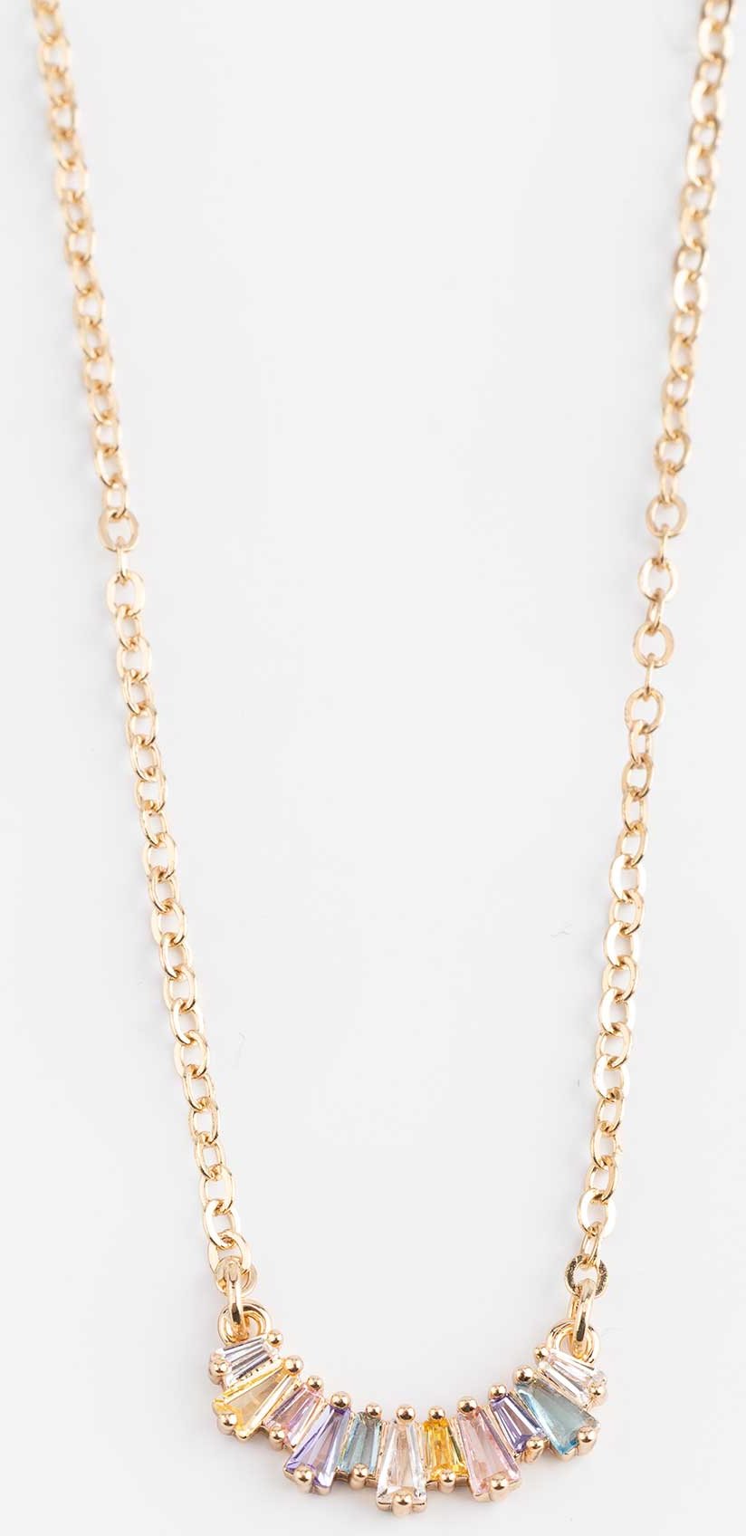 Kette - Ziersteine - goldfarben