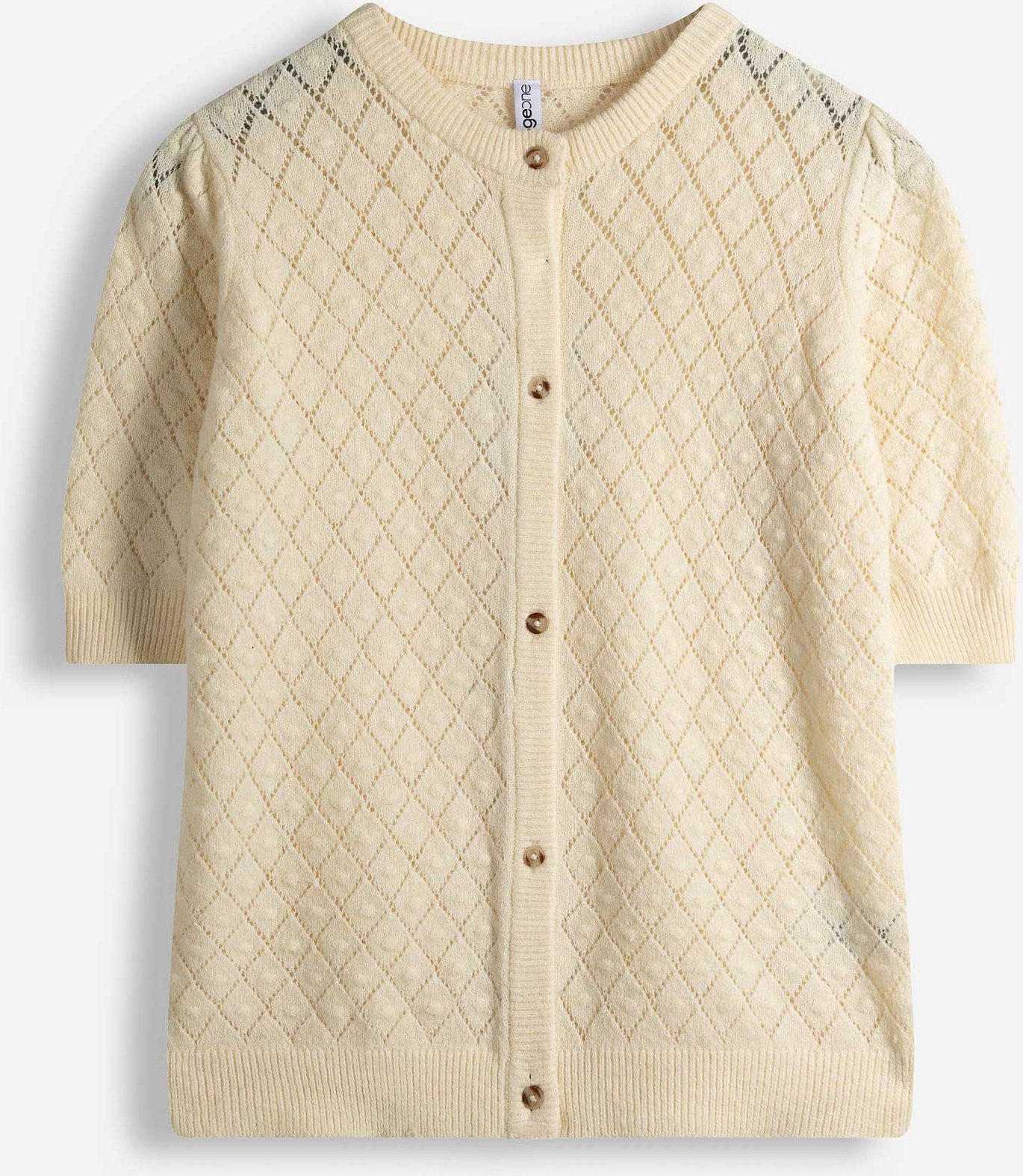 Cardigan - Knopfleiste - hellgelb