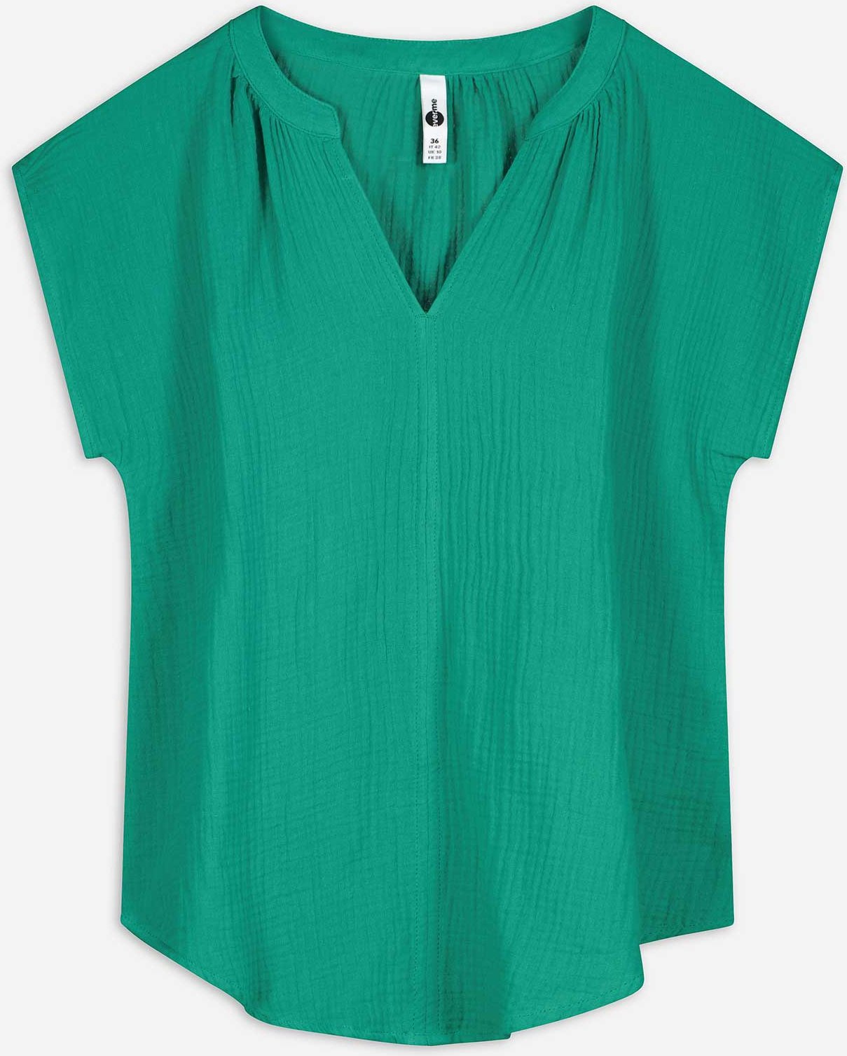 Thumbnail - Bluse - Musselin - grün