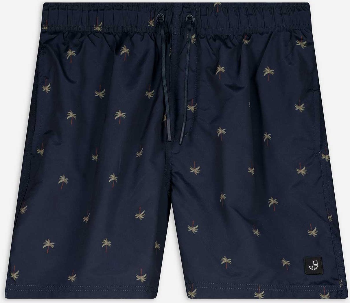 Thumbnail - Badehose - Allover-Print - dunkelblau