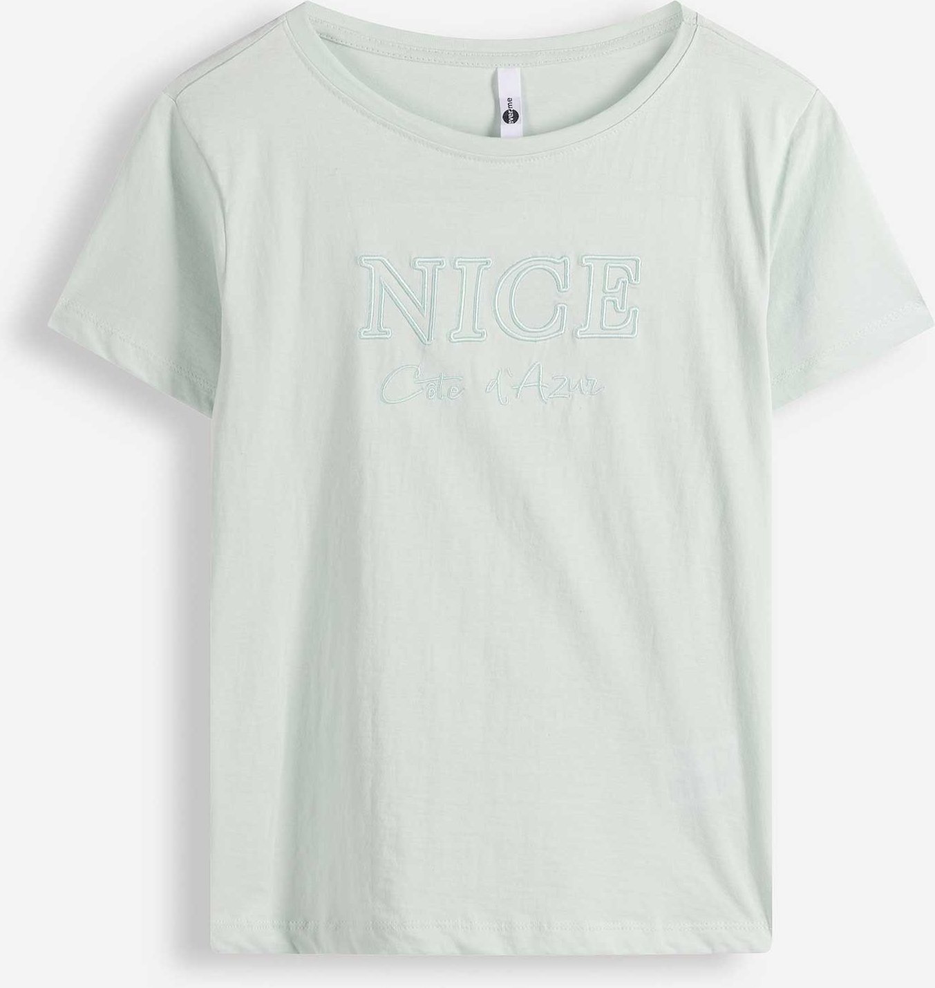 T-Shirt - Stickereien - türkis