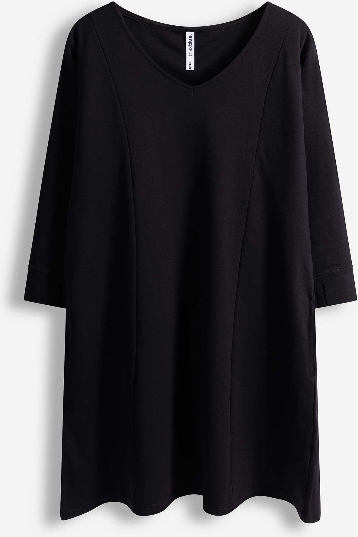 Kleid - Allover-Print - schwarz