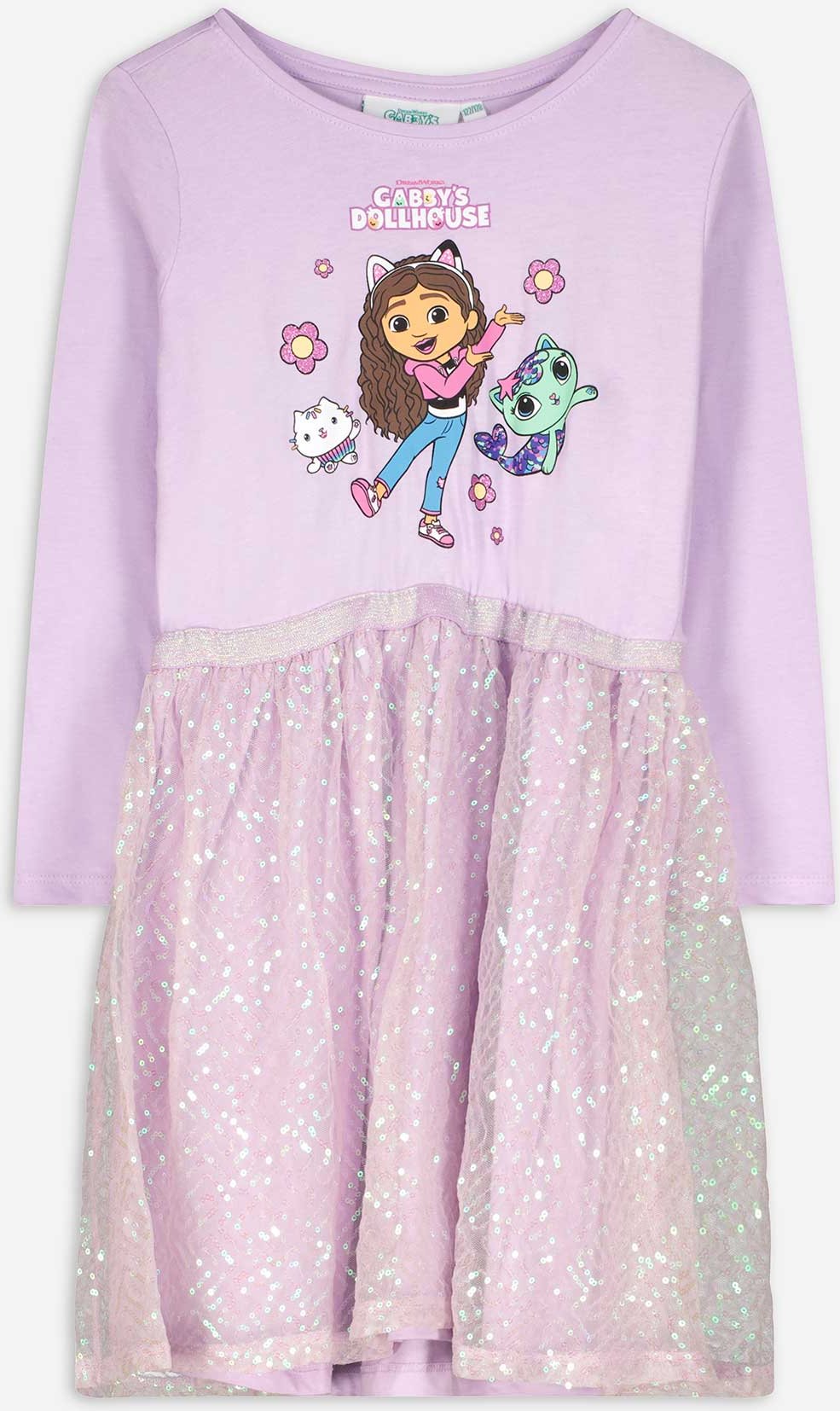 Kleid - Gabby's Dollhouse - lila