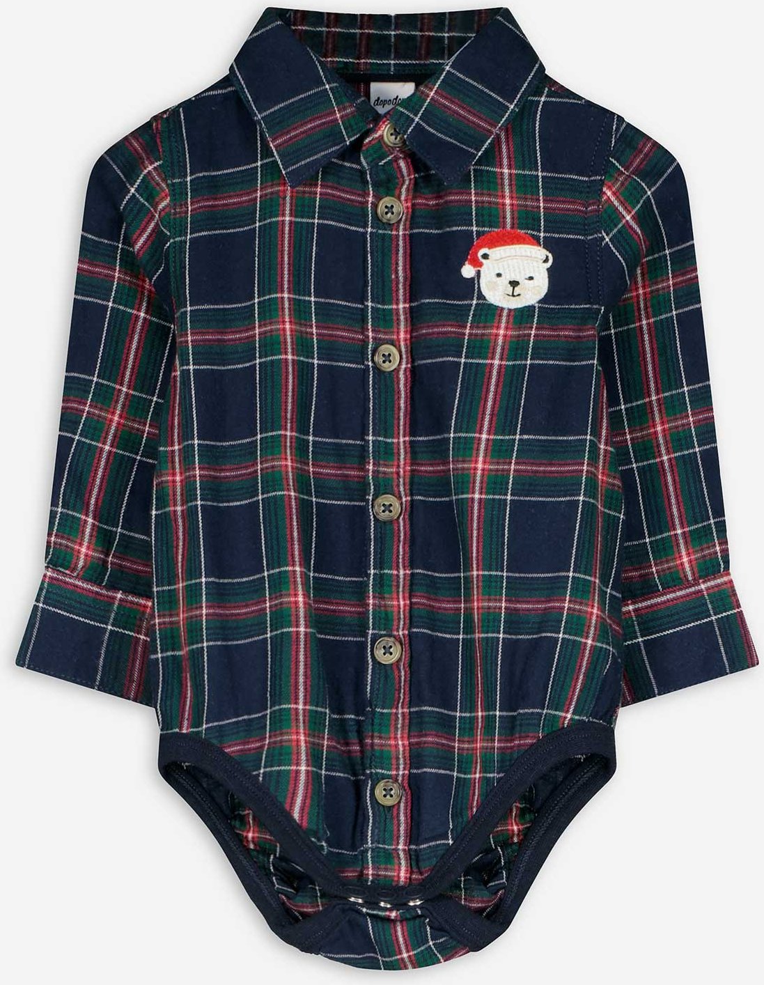 Body - Karomuster - dunkelblau