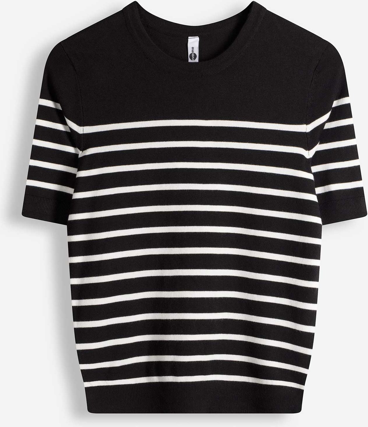 Pullover - Streifen - schwarz