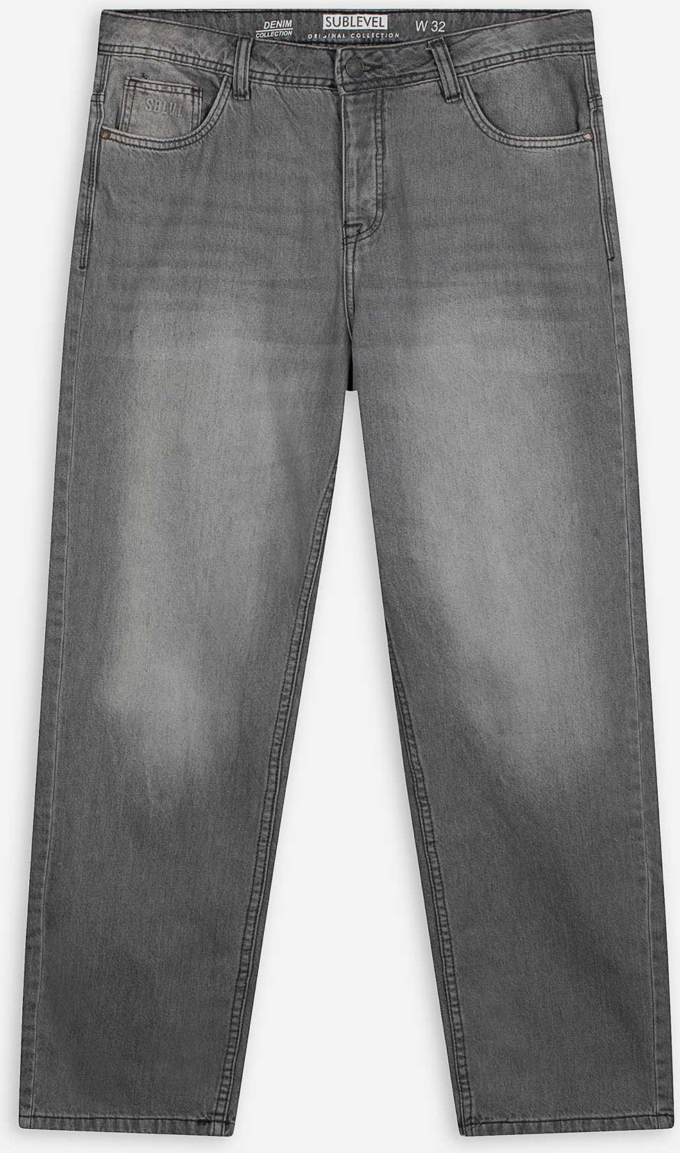 Jeans - Wascheffekte - grau