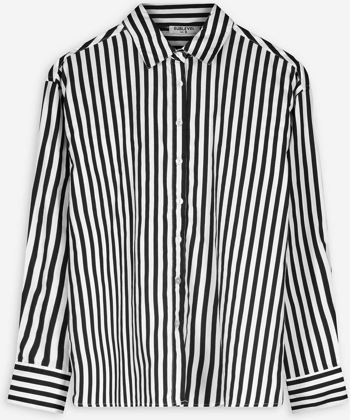Thumbnail - Hemdbluse - Streifen - schwarz