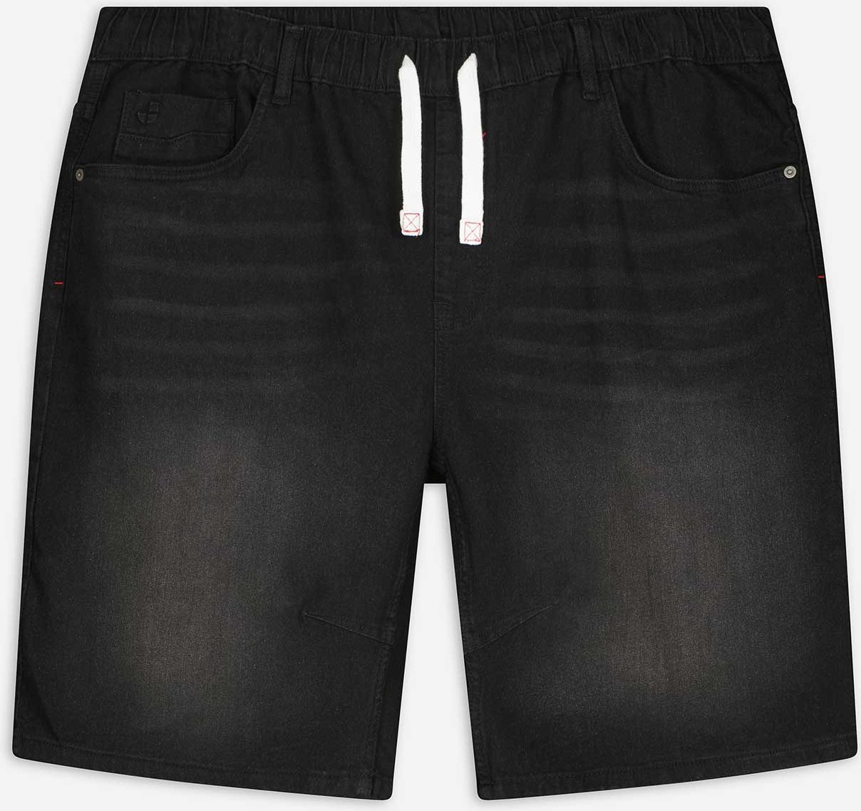 Jeansshorts - Jogger Fit - schwarz
