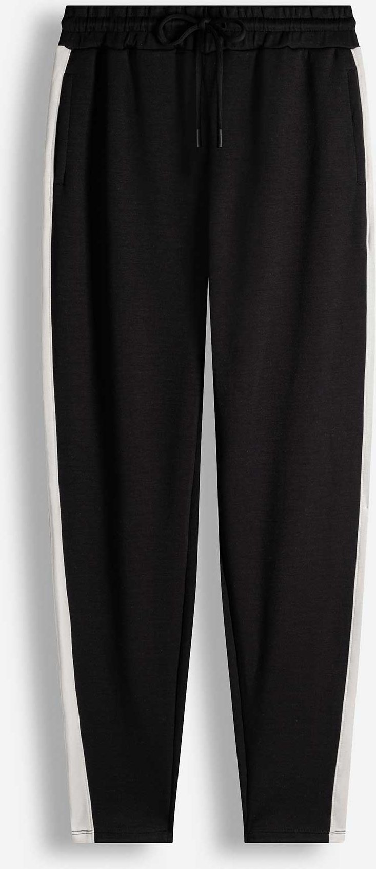 Jogpants - Kontrasteinsätze - schwarz