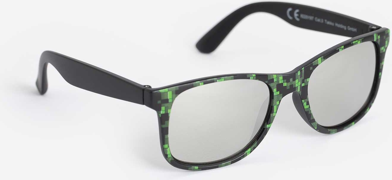 Sonnenbrille - eckig - schwarz