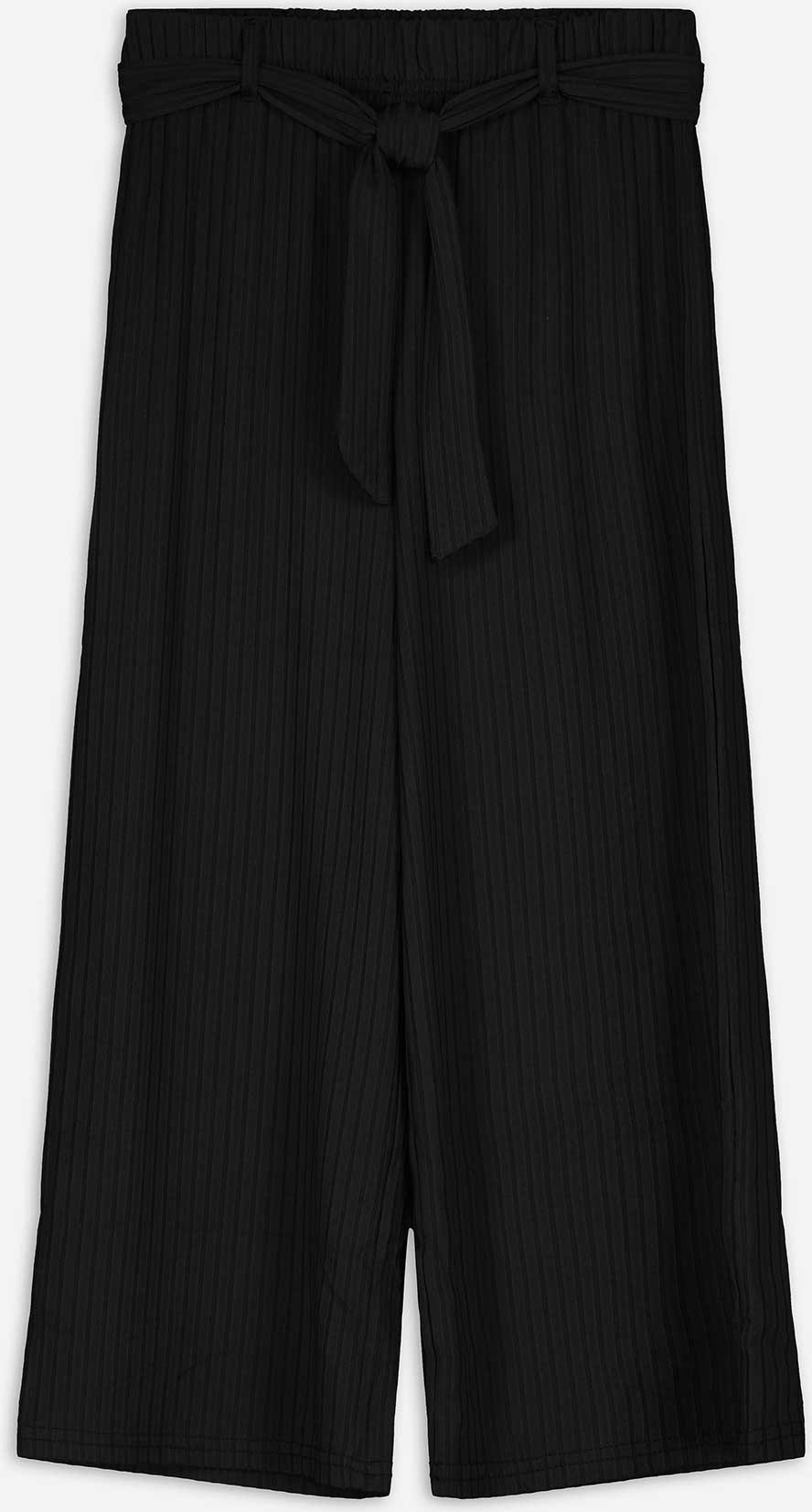 Culotte - Bindegürtel - schwarz