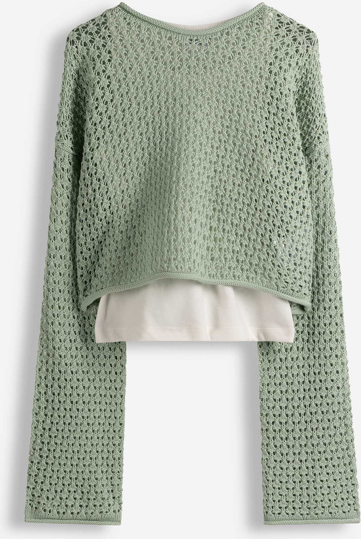 Strickshirt - Strick - hellgrün