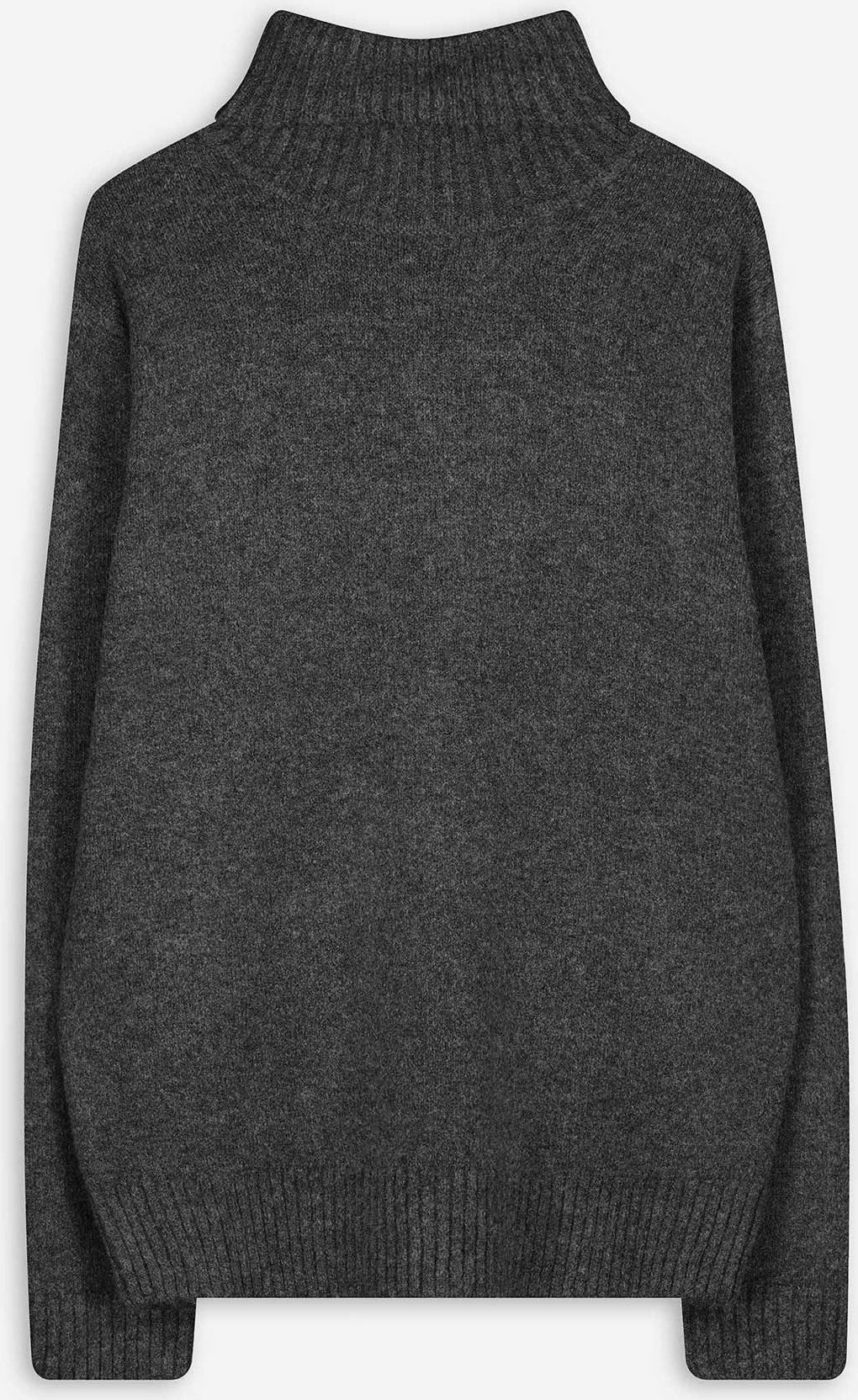Pullover - Rollkragen - dunkelgrau