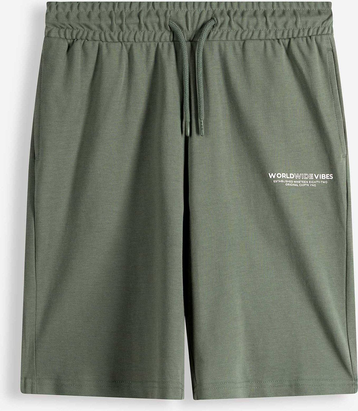 Bermuda - Piqué - dunkelgrün