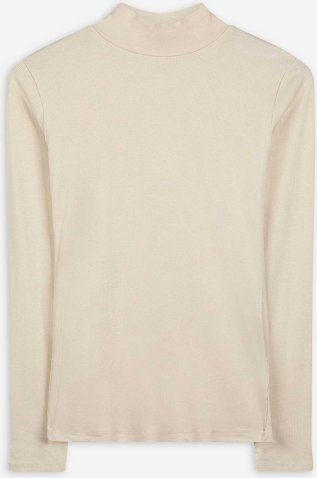 Langarmshirt - Viskose - hellgrau