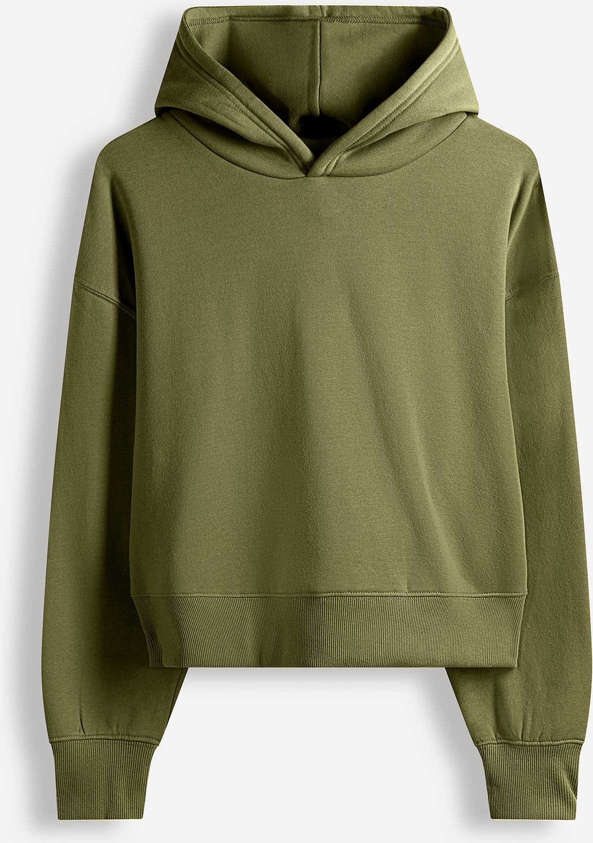 Hoodie - einfarbig - dunkelgrün