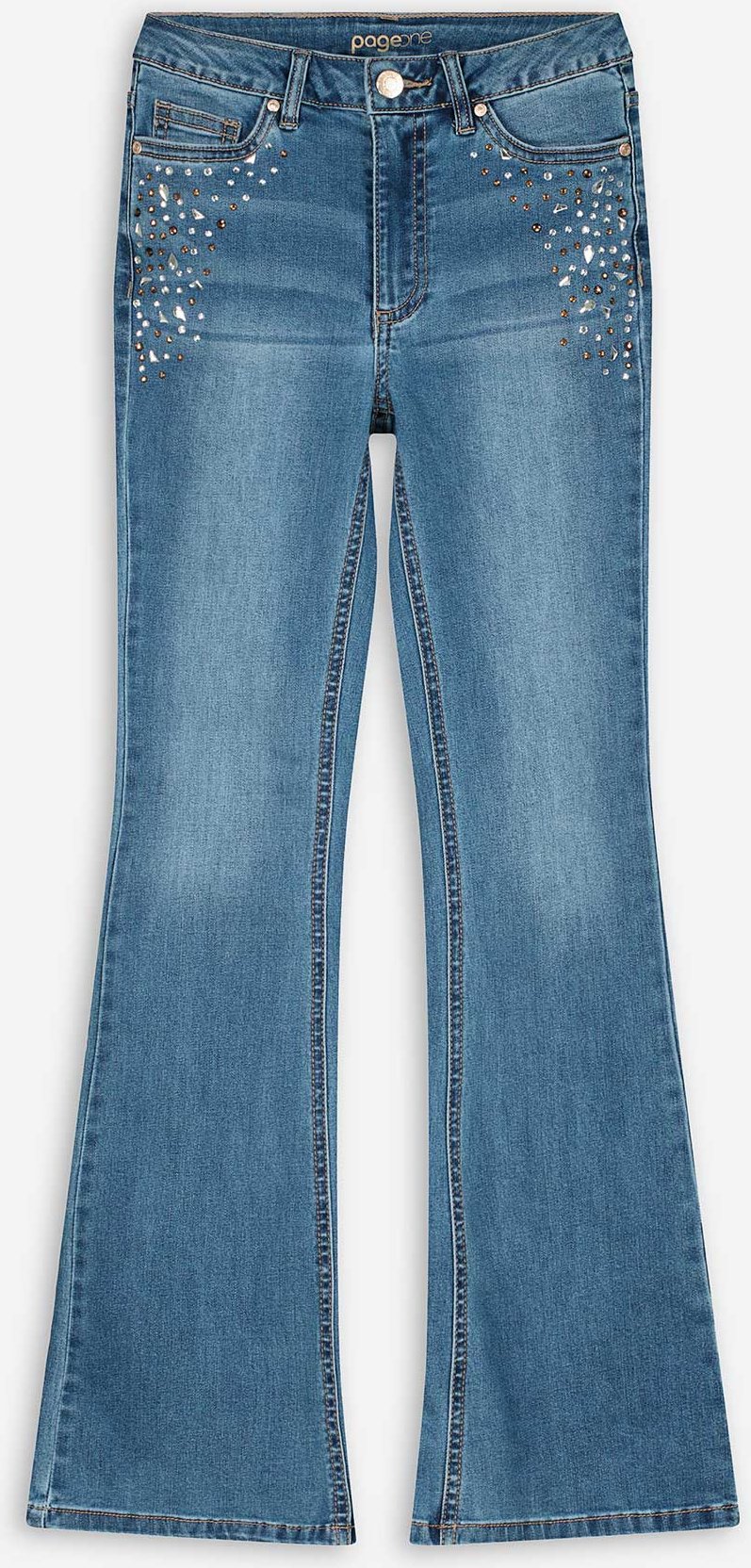 Jeans - Bootcut Fit - blau