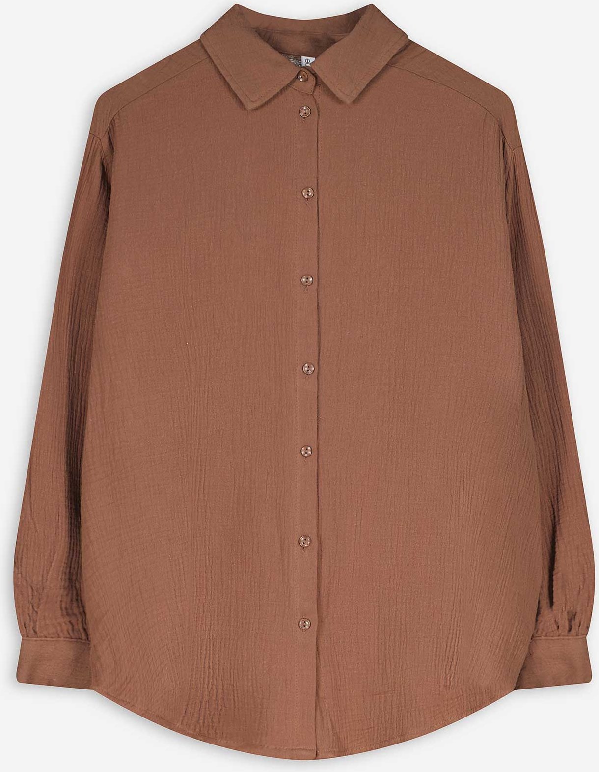 Thumbnail - Bluse - Musselin - braun