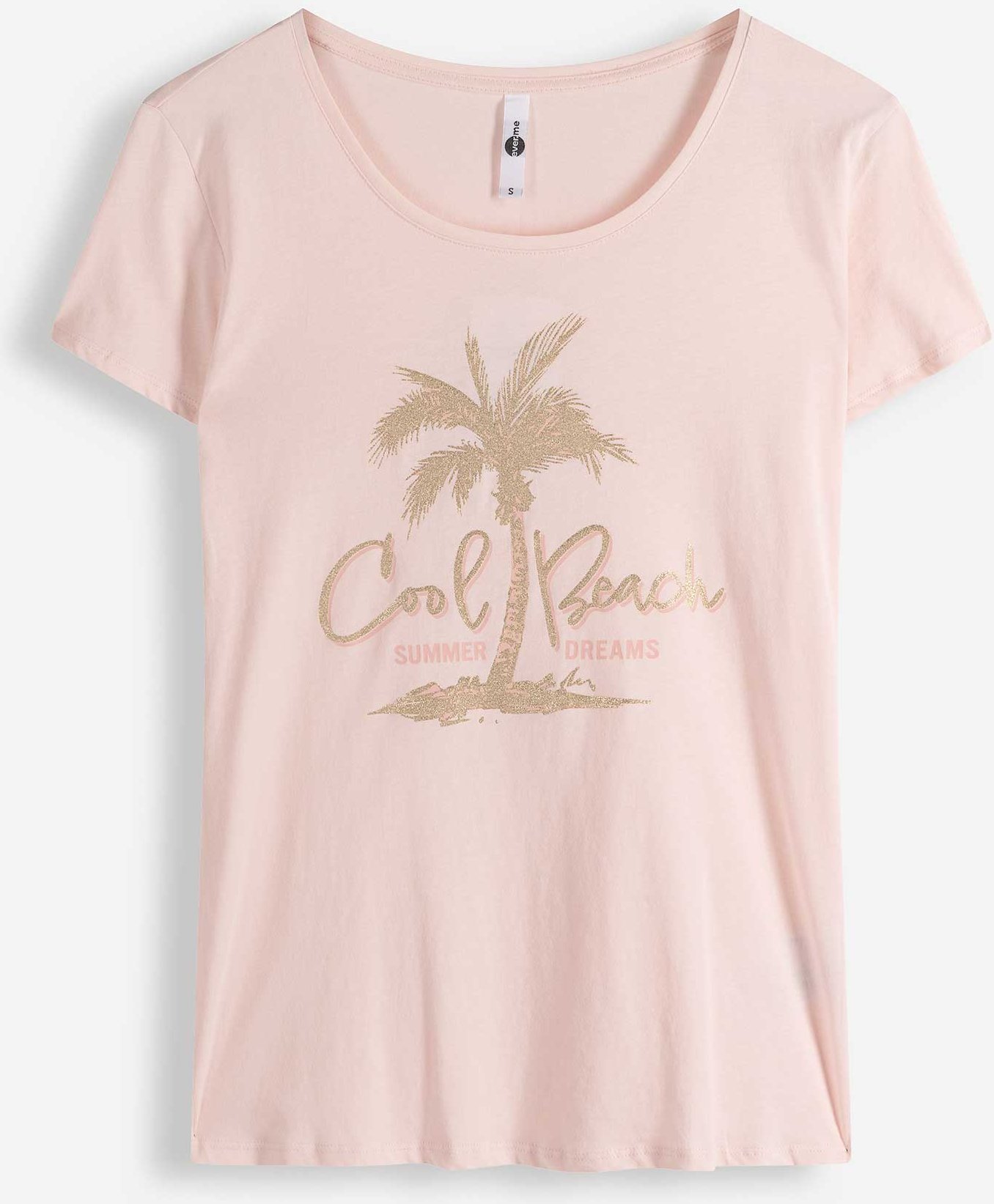 T-Shirt - Glitzerprint - rosa