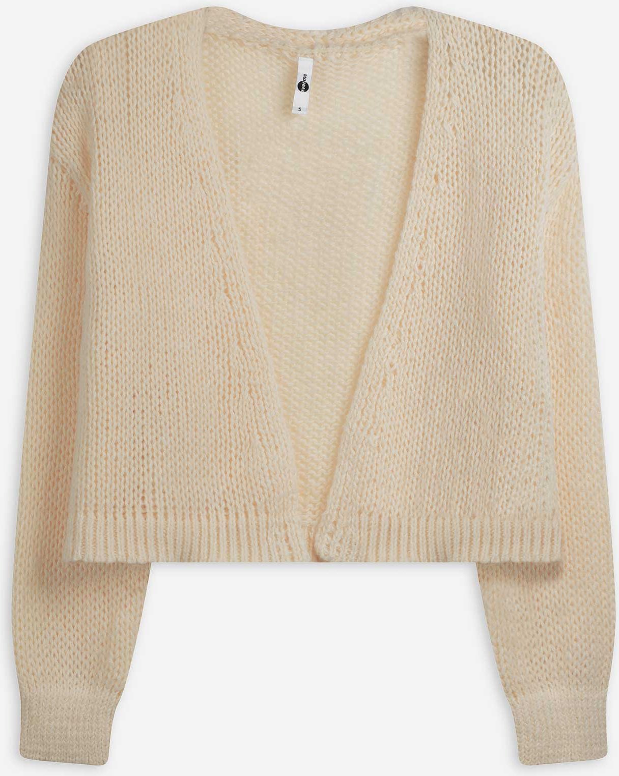 Cardigan - weite Ärmel - weiß