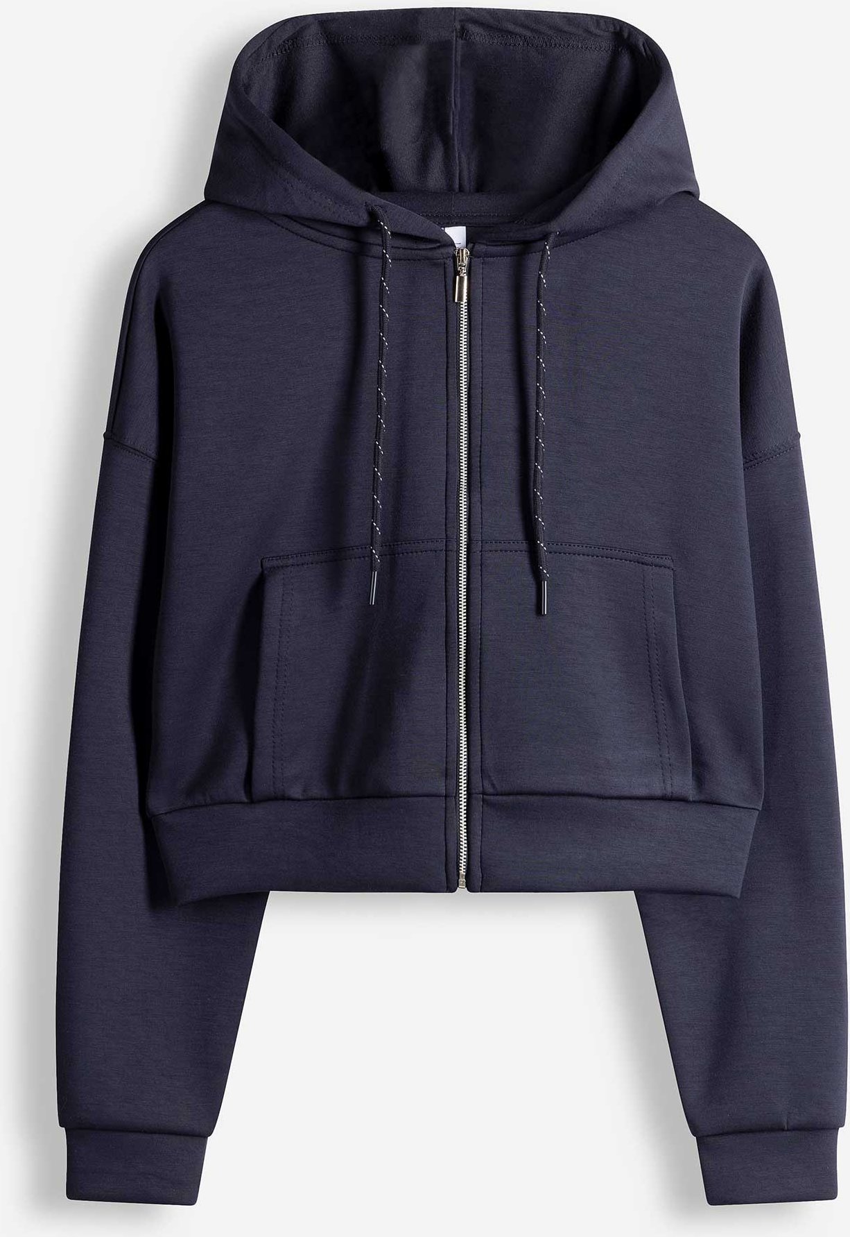 Sweatjacke - Cropped - dunkelblau