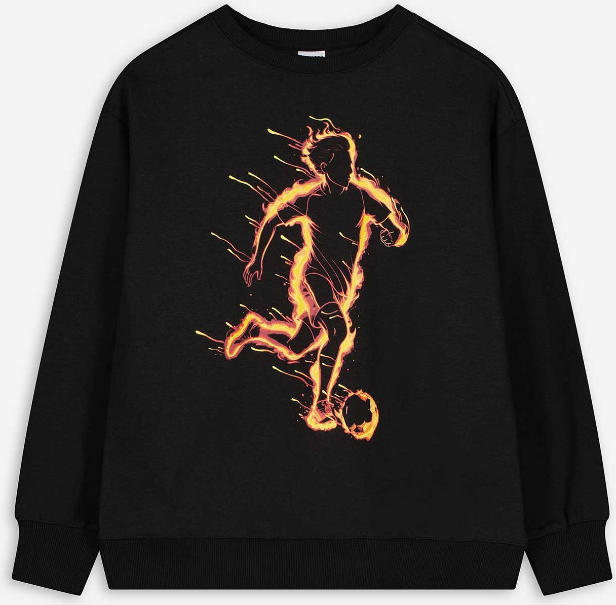 Sweatshirt - Frontprint - schwarz