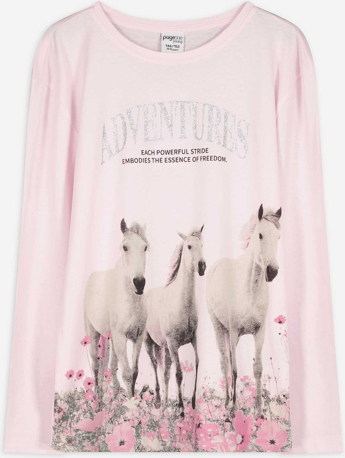 Thumbnail - Langarmshirt - Print - rosa