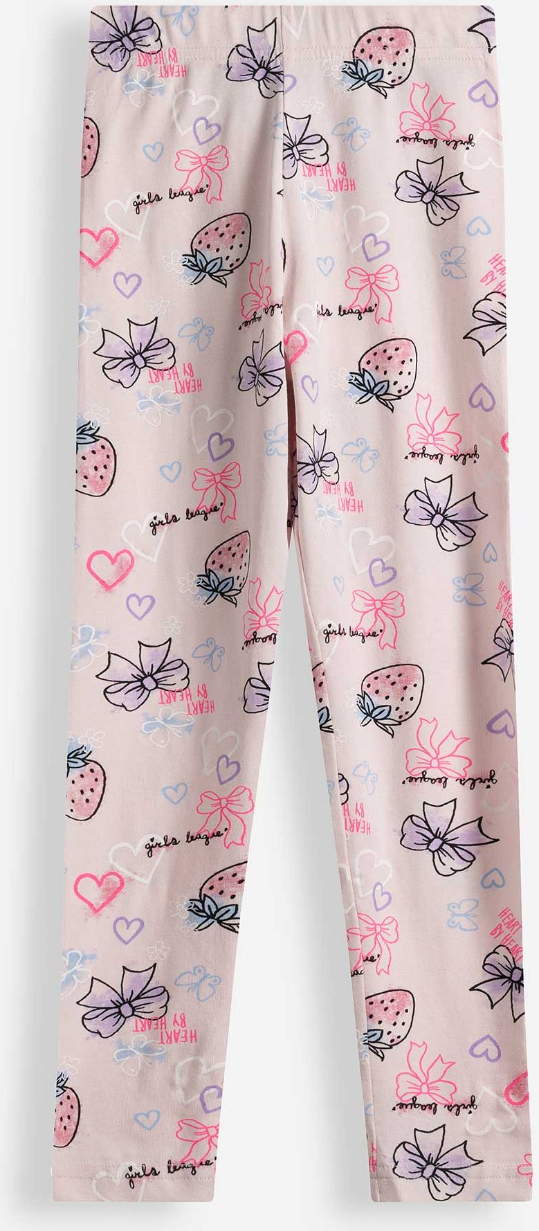 Leggings - Allover-Print - rosa
