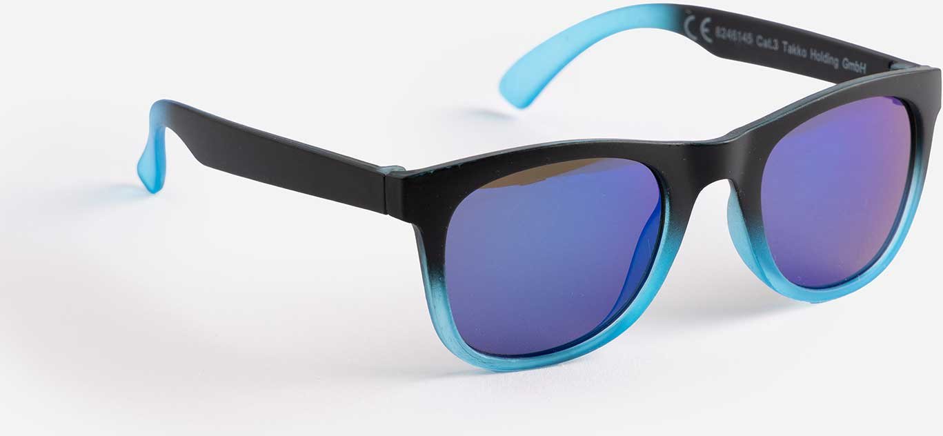 Sonnenbrille - verspiegelt - schwarz