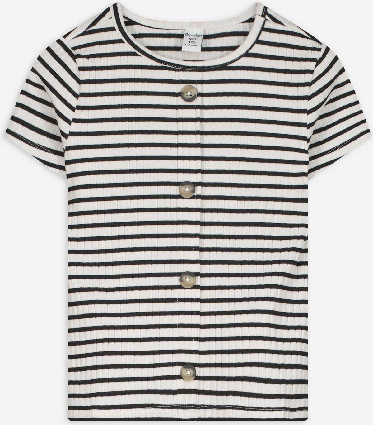 T-Shirt - Streifen - weiß