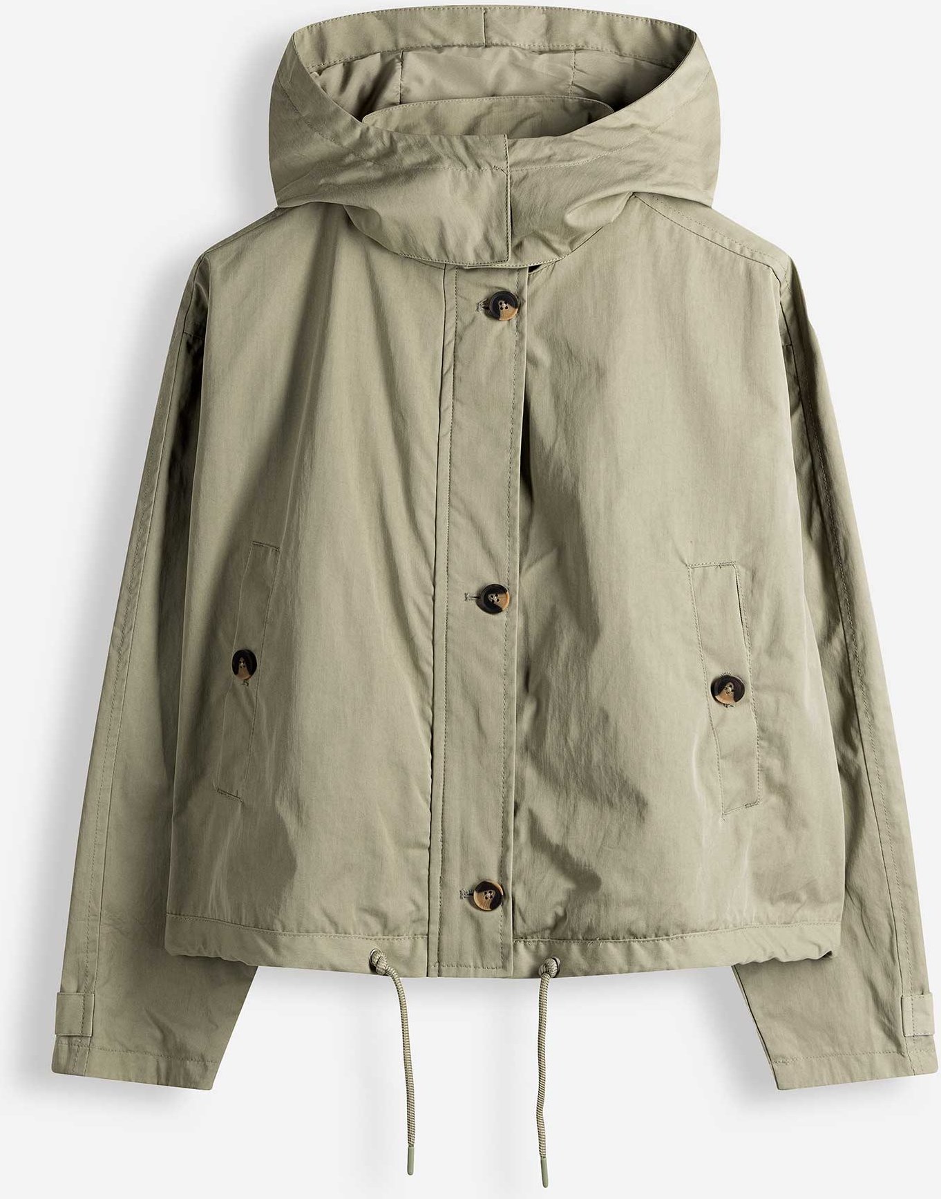 Jacke - Baumwoll-Mix - hellgrün