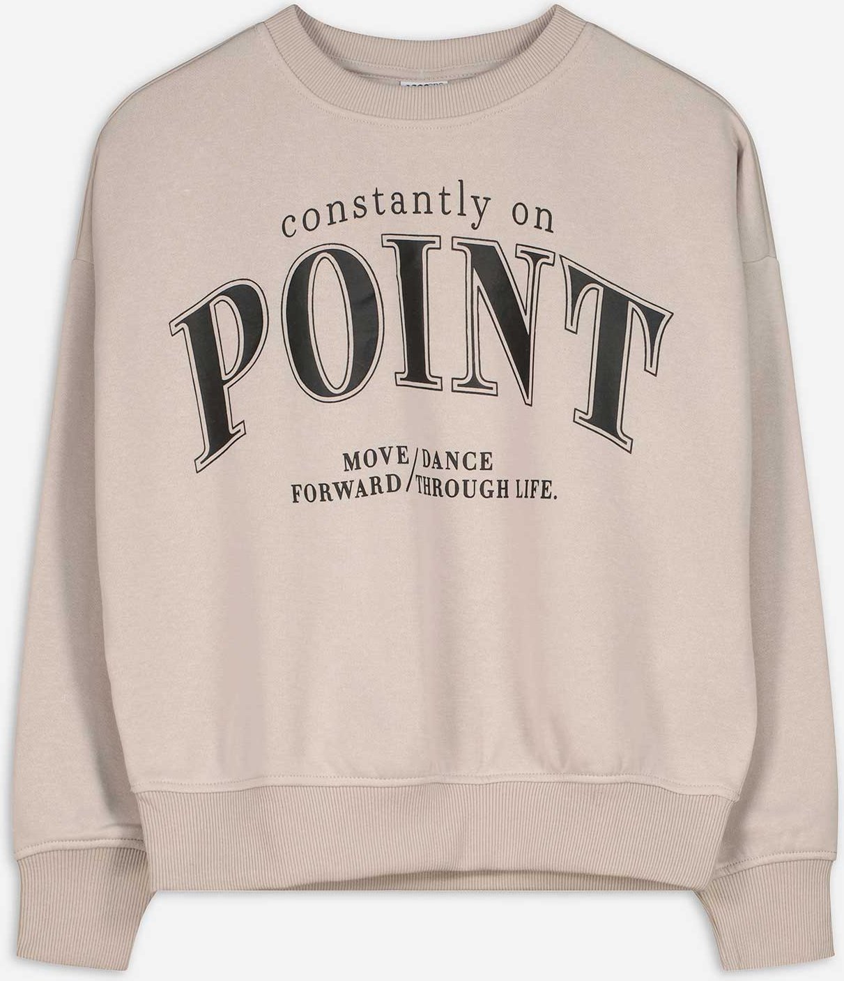 Thumbnail - Sweatshirt - Print - hellgrau