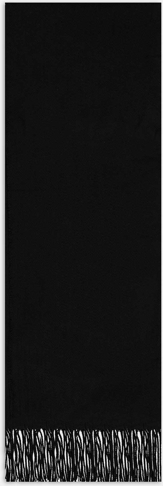 Schal - einfarbig - schwarz