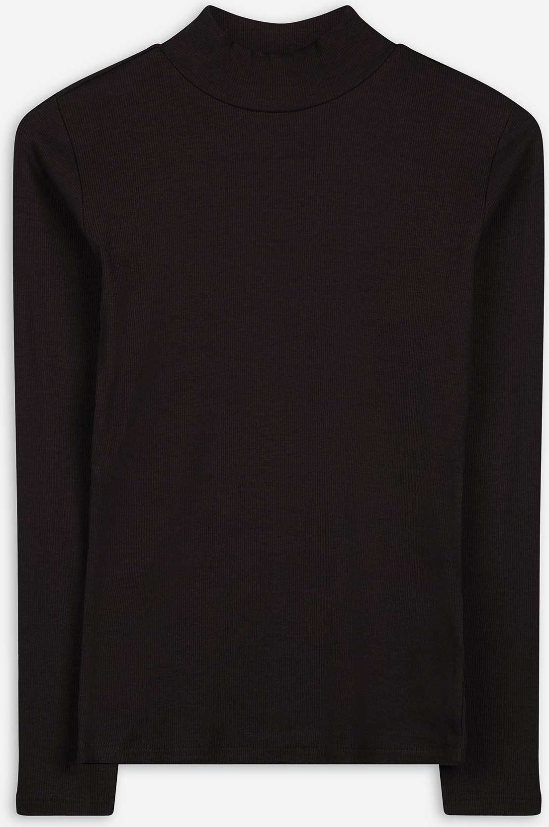 Langarmshirt - Viskose - dunkelbraun