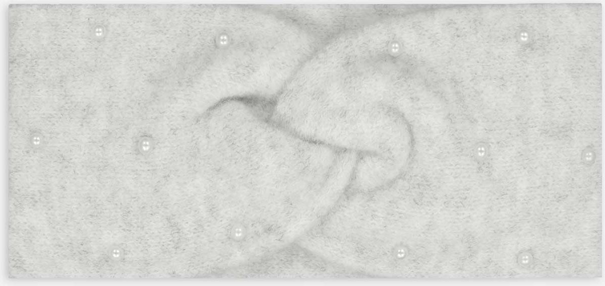 Stirnband - Zierperlen - weiß