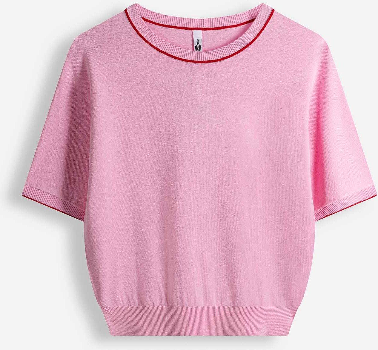 Pullover - Kurze Ärmel - lila