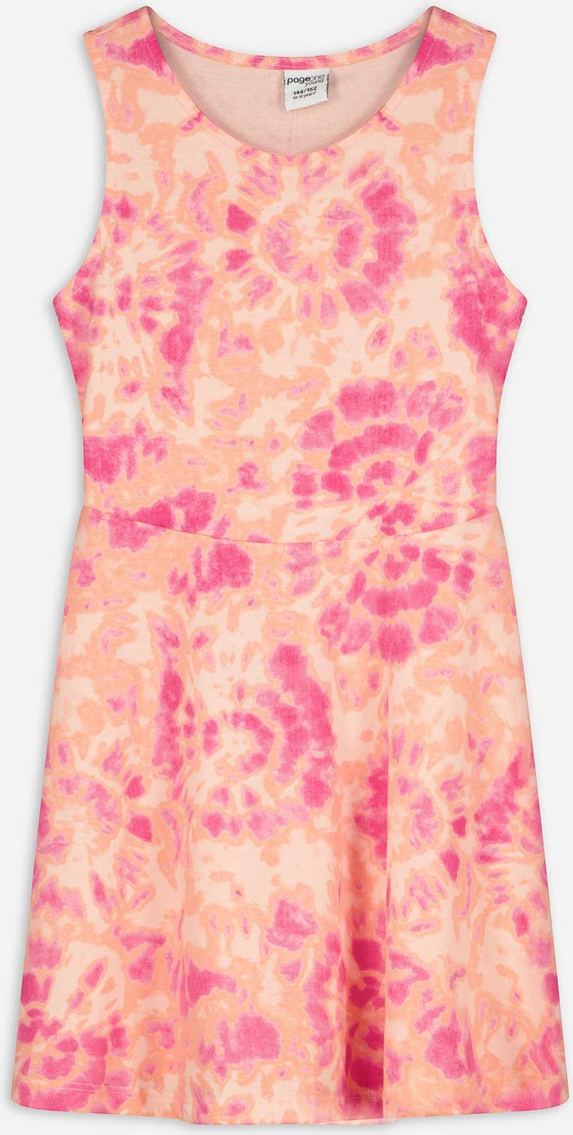 Kleid - Batikmuster - rosa