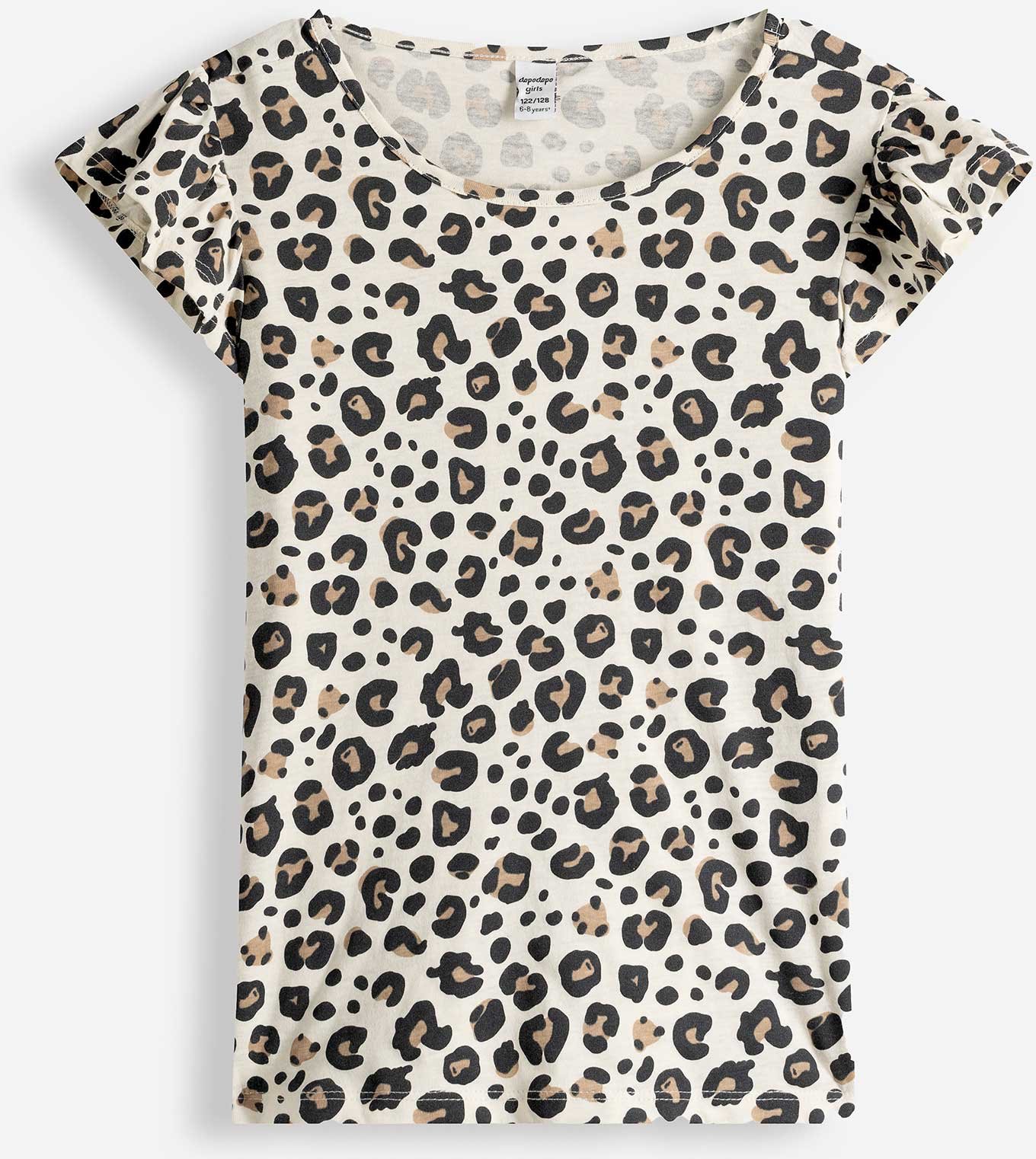 Shirt - Ärmel mit Volants - beige